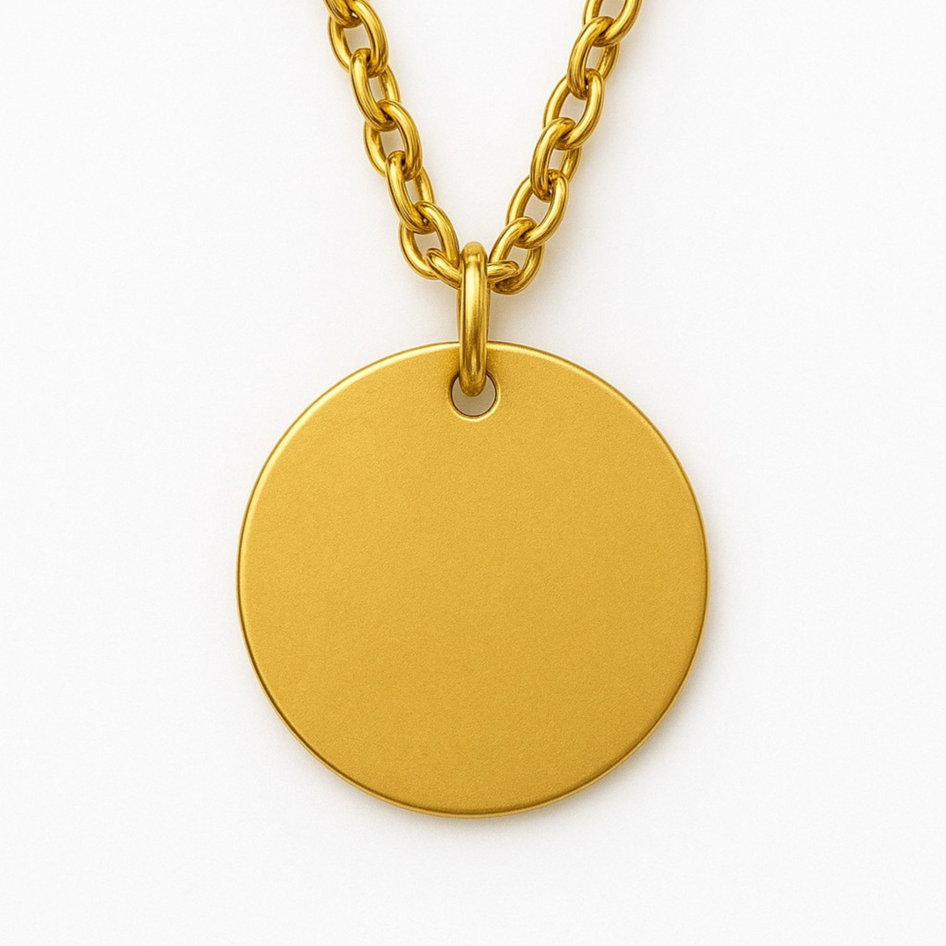 Colgante Circular dorado M&R Signature