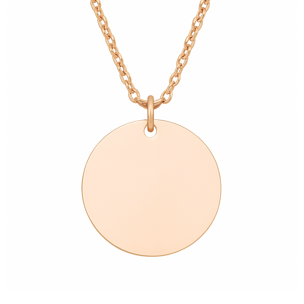 Colgante Circular oro rosa M&R Signature
