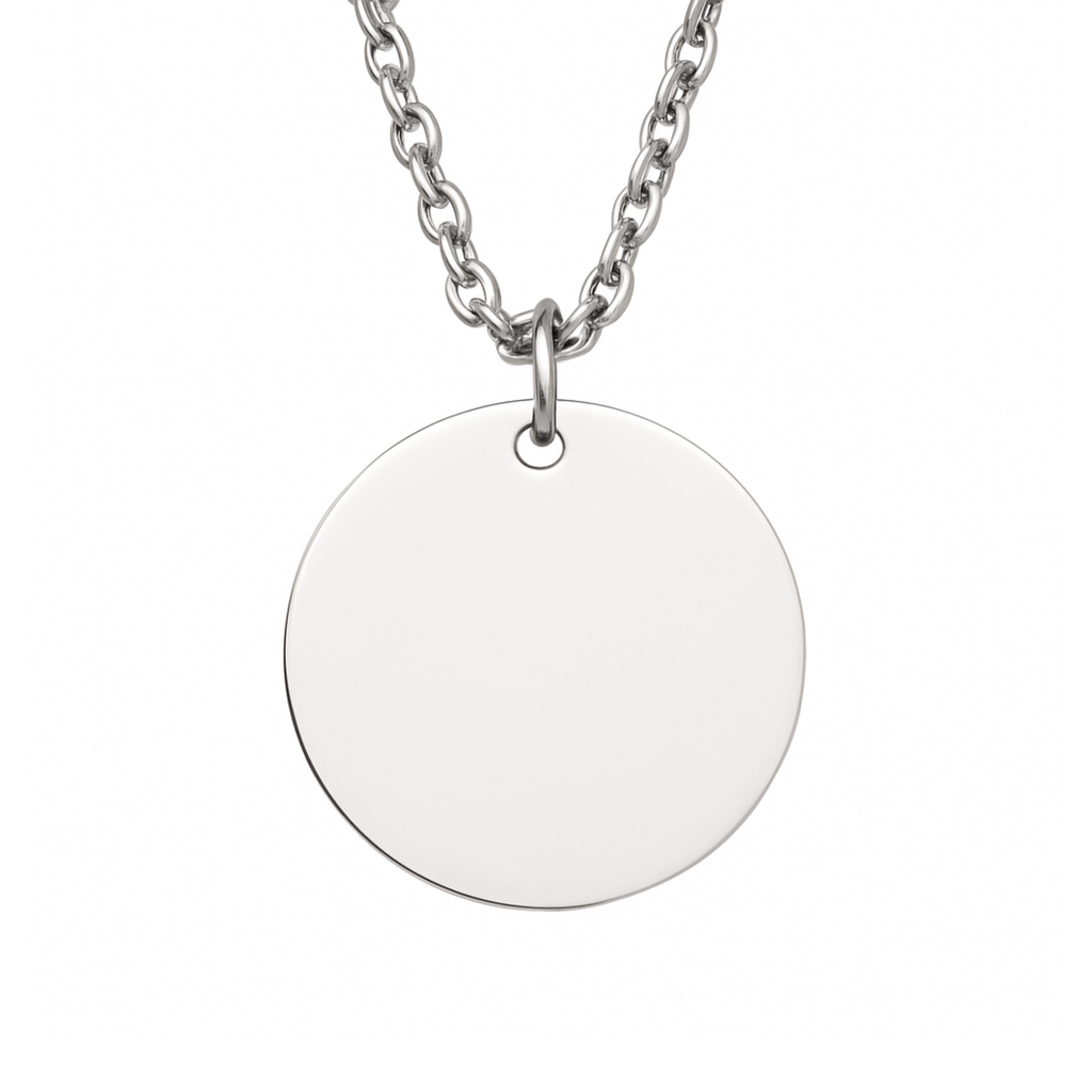 Colgante Circular plateado M&R Signature