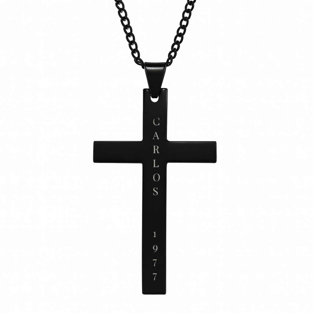 Colgante Cruz negra M&R Signature