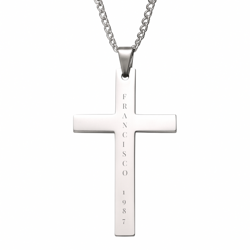 Colgante Cruz plateada M&R Signature