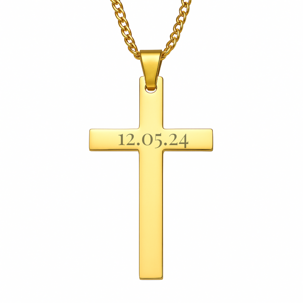 Colgante Cruz dorada M&R Signature