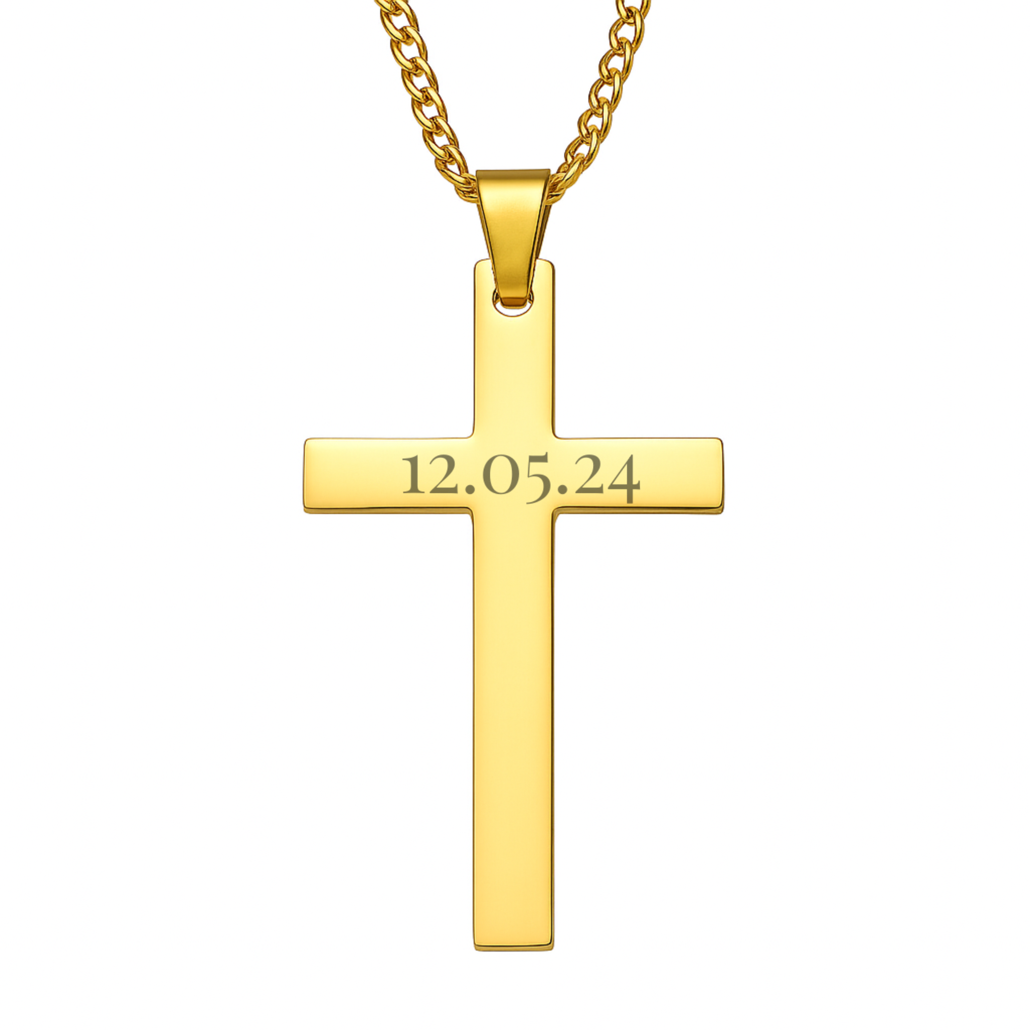 Colgante Cruz dorada M&R Signature