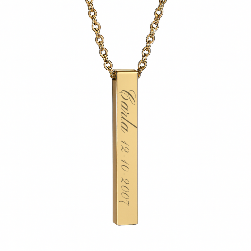 Colgante Obelisco dorado M&R