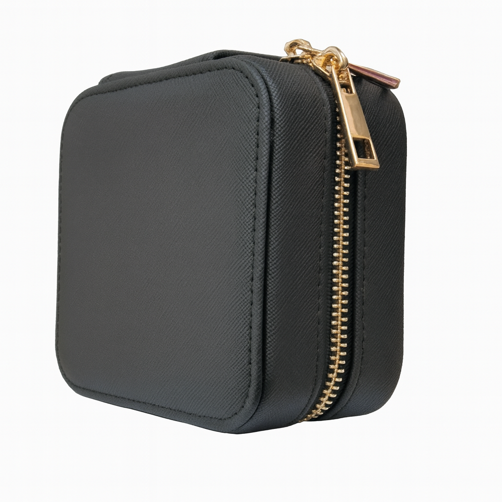 Joyero de cuero negro M&R Signature