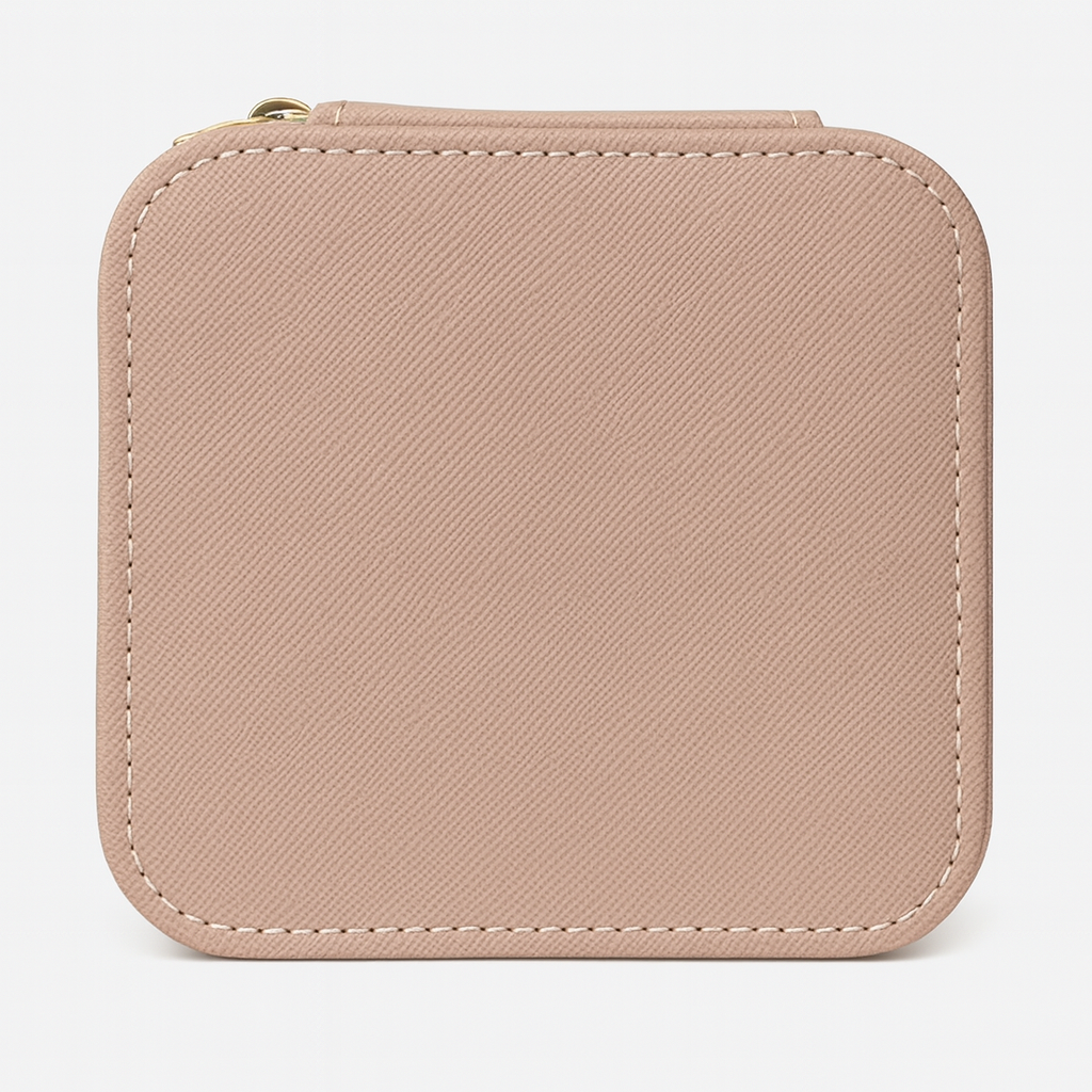 Joyero de cuero rosa M&R Sigunature