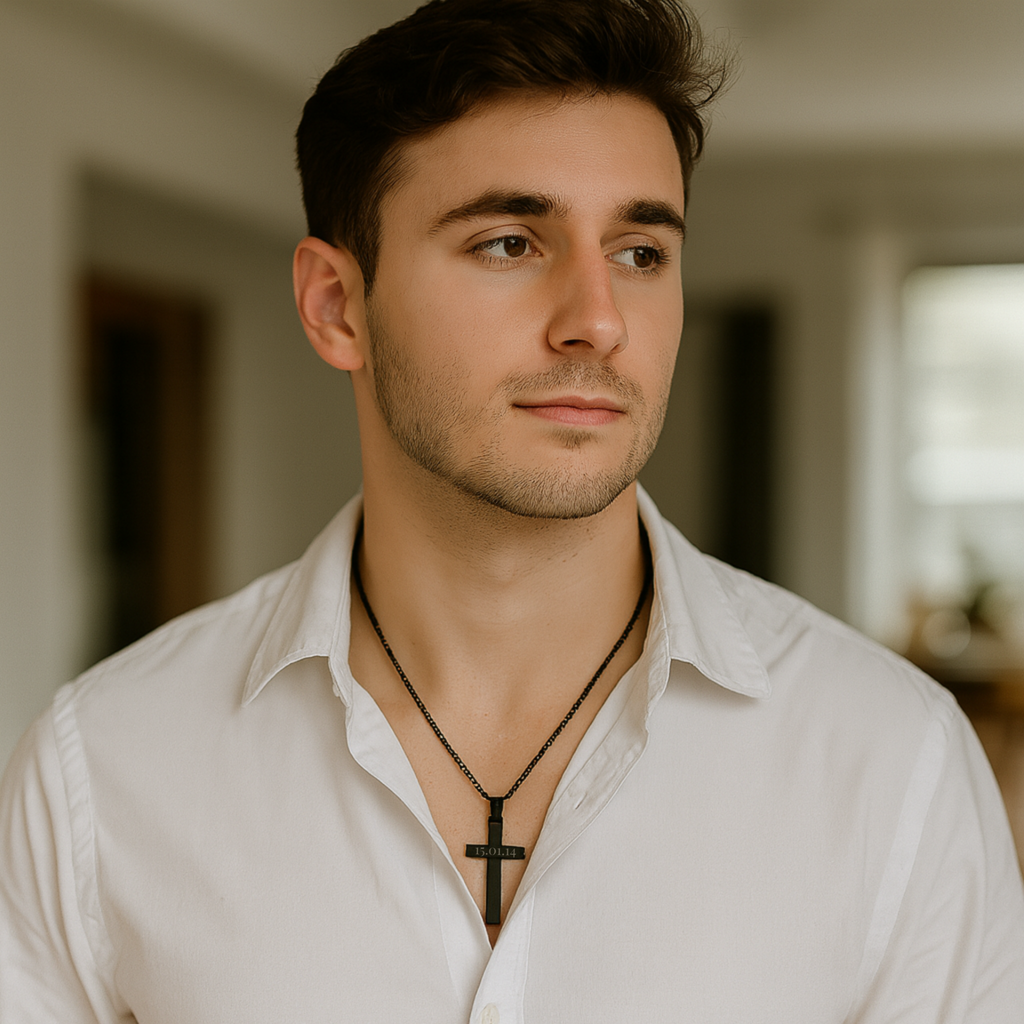 Colgante Cruz negra M&R Signature