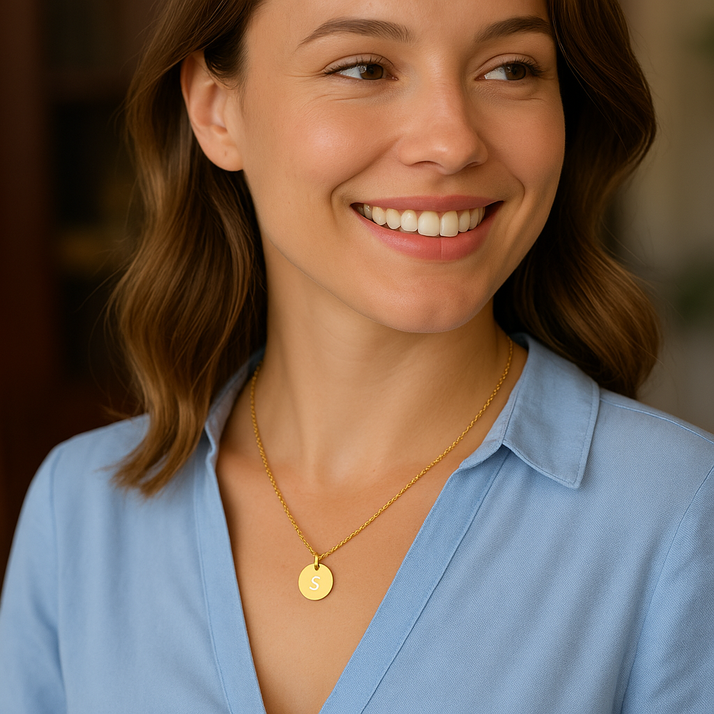 Colgante Inicial dorado M&R