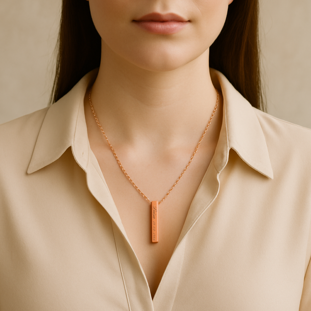 Colgante Obelisco oro rosa M&R