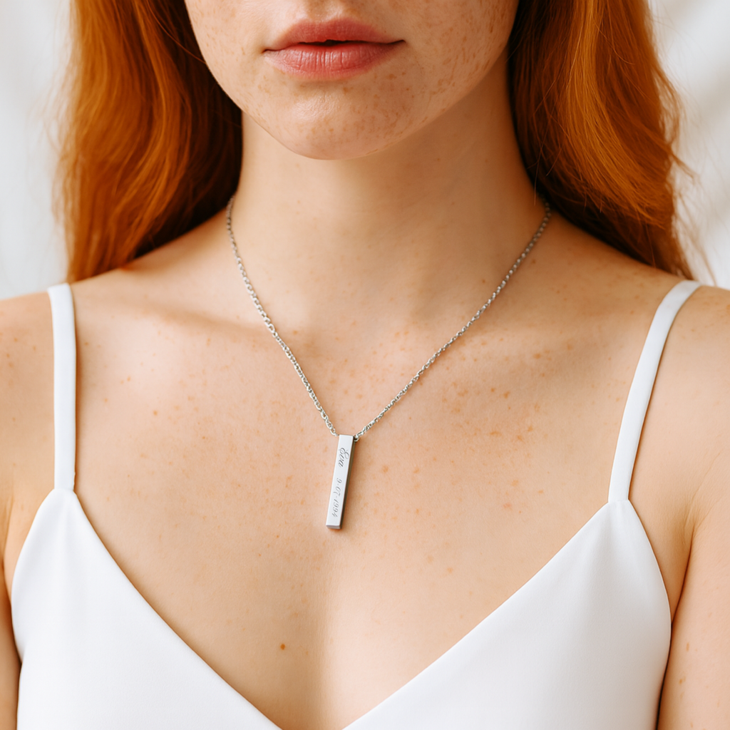 Colgante Obelisco plateado M&R