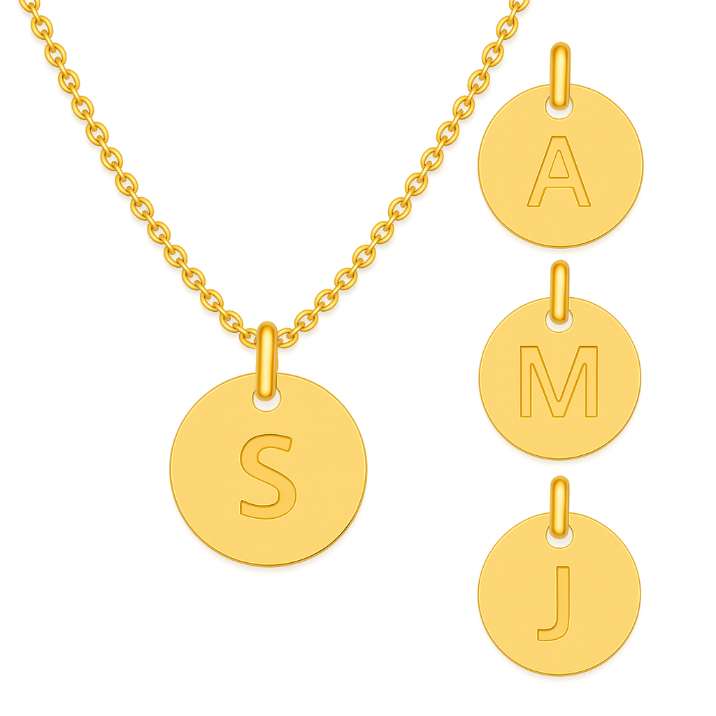 Colgante Inicial dorado M&R