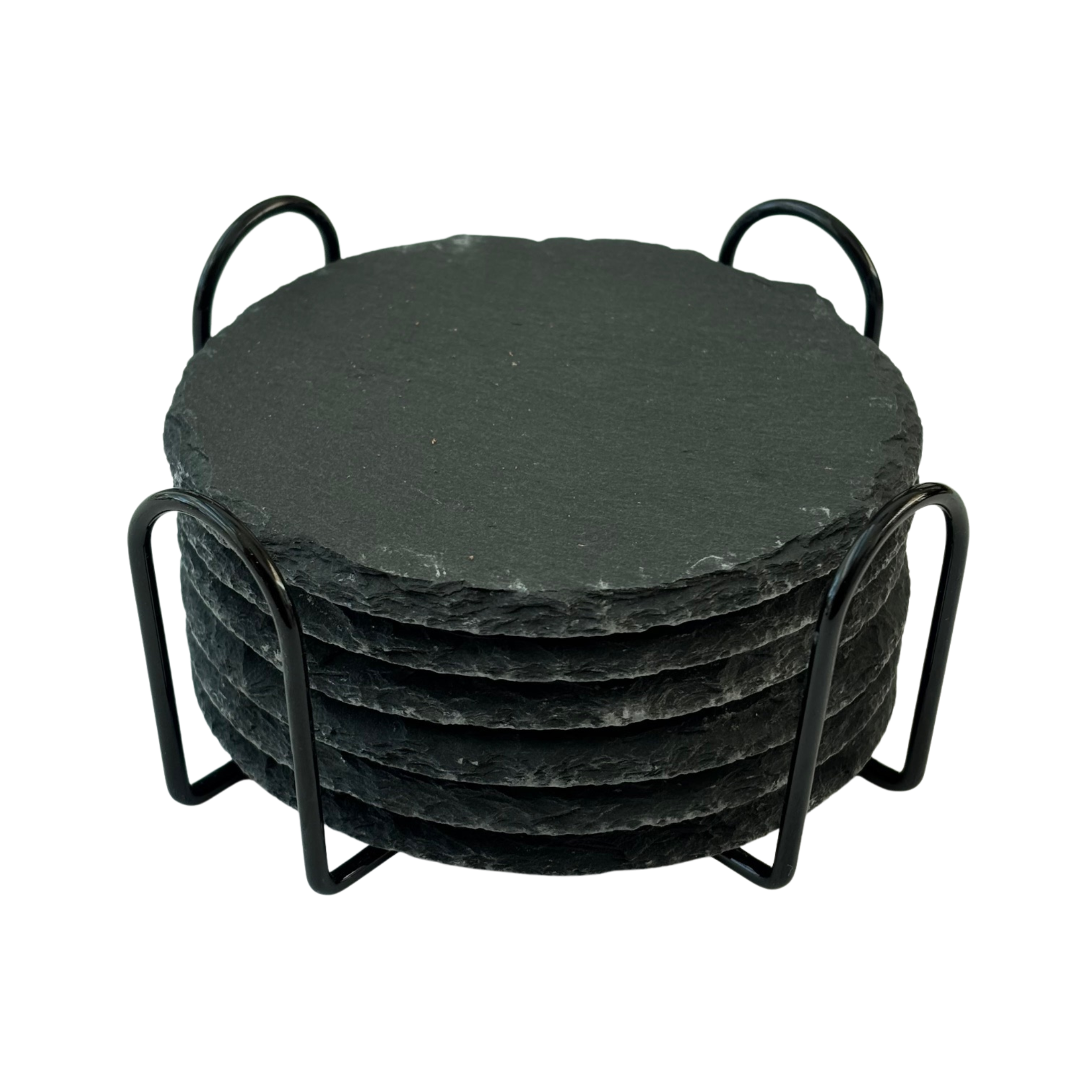 Set de 6 posavasos de pizzarra M&R Signature