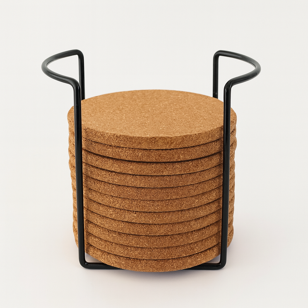 Set de 12 posavasos de corcho M&R Signature